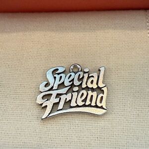 James Avery Retired Sterling Silver Special Friend Charm